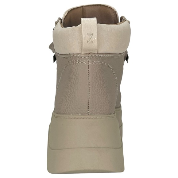 Zodiac Billie Tan Pebbled Faux Leather Lug Sole Womens Sneakers Size 8M - Picture 3 of 11